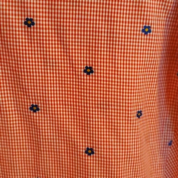 Bonobos Dress Shirt Red Check Floral 17/36 - Picture 3 of 3